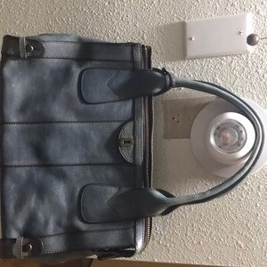 Fossil blue satchel